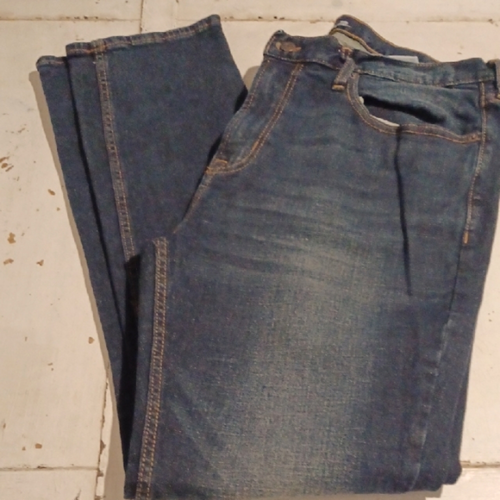 Old Navy Built In Flex Slim Dark Wash Mens Jeans Sz 36x32